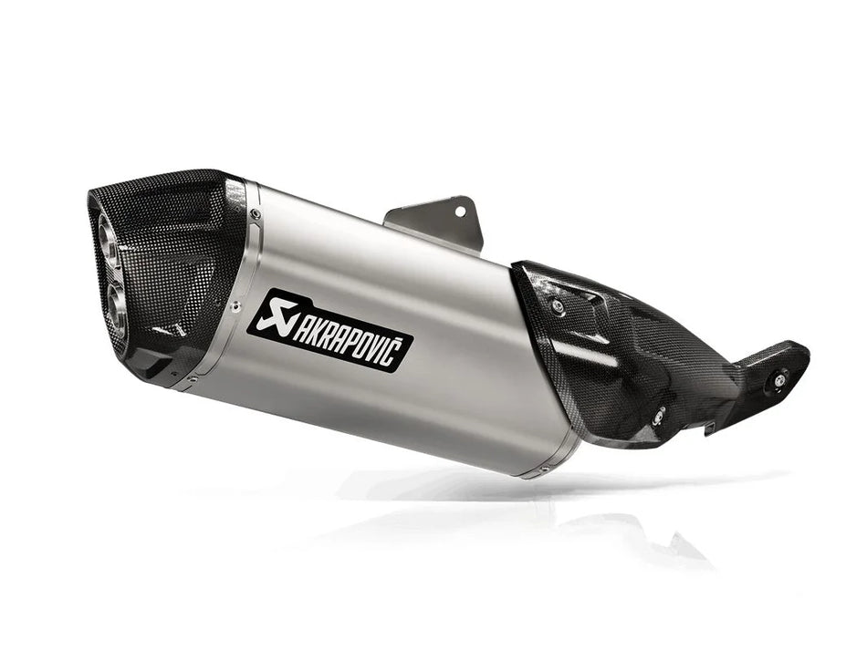 Akrapovic Slip-on Line Muffler Titanium Carbon End Cap Suzuki V-Strom (S-S8SO1-HAFT)
