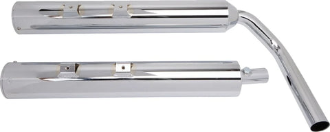 Cobra 4" Slip-on Mufflers with Classic Chrome Billet Tips