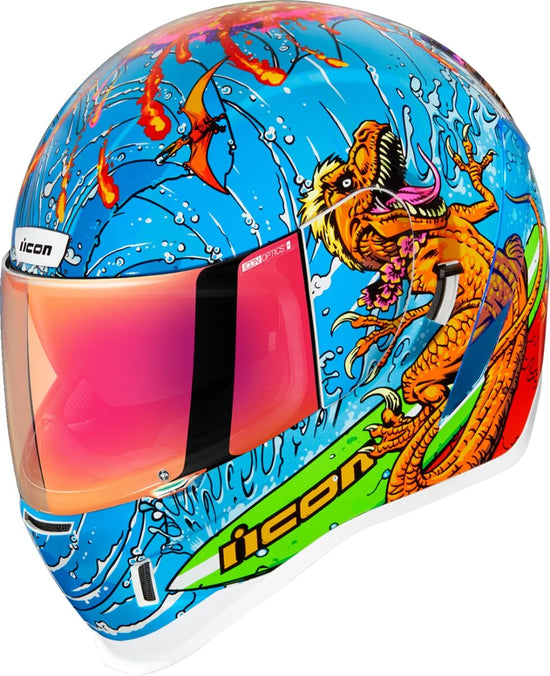 ICON Airform Dino Fury Helmet Blue