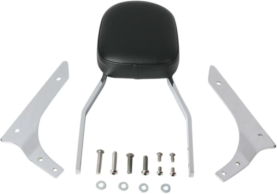 Cobra Tall Square Sissy Bar Chrome with Pad (02-5118)