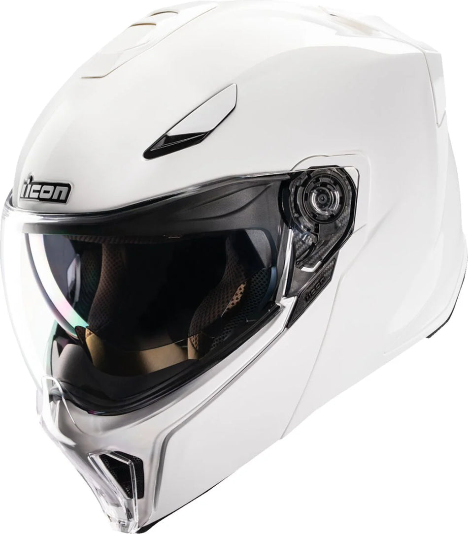 ICON Threshold Modular Helmet Gloss White