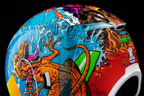 ICON Airform Dino Fury Helmet Blue