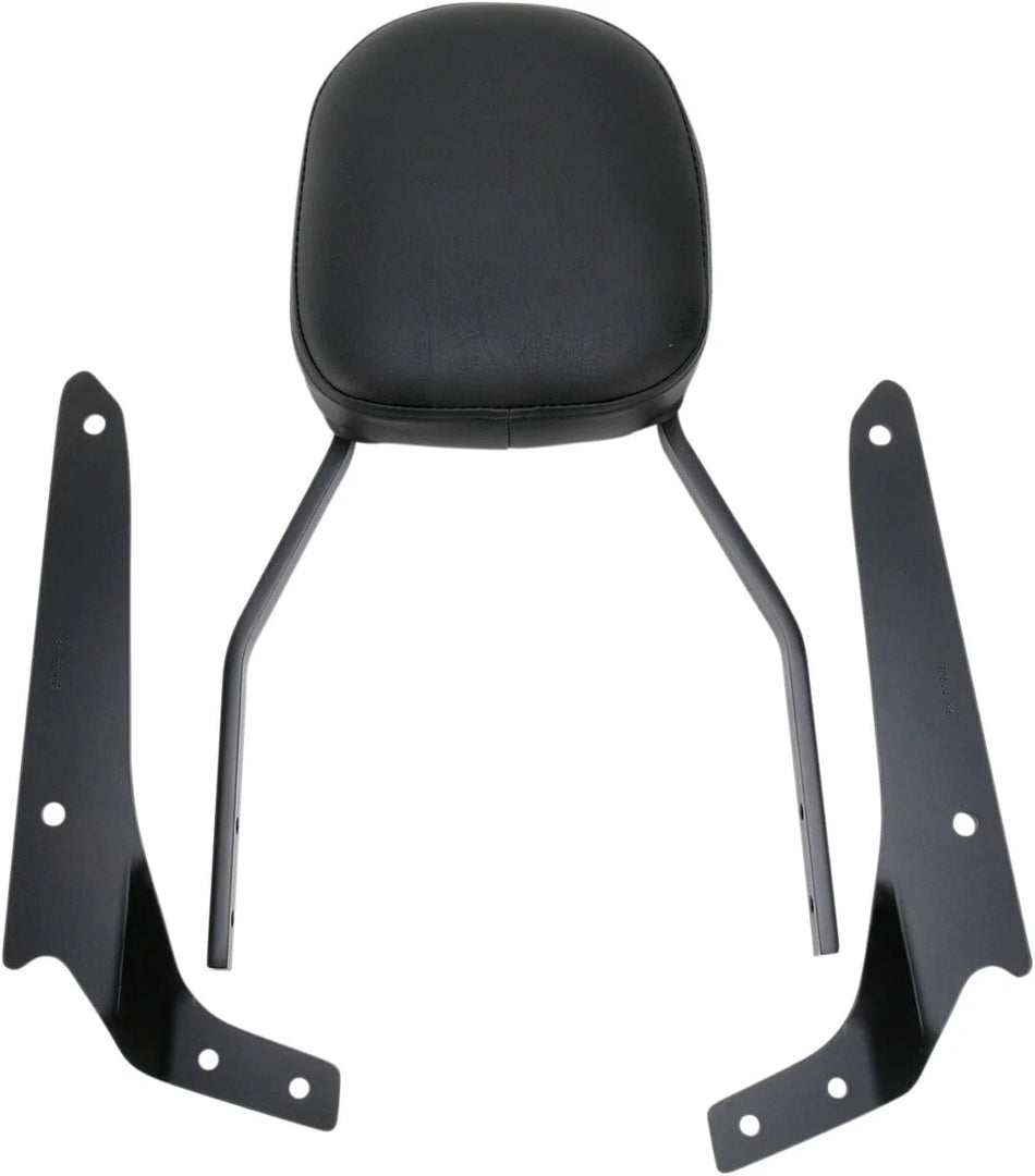 Cobra Standard Square Sissy Bar Black with Pad
