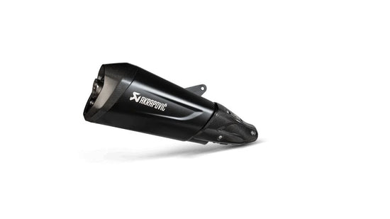 Akrapovic Slip-on Line Muffler Black Stainless Steel Carbon End Cap Vespa (S-VE3SO10-HZDFBL)