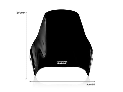 WRS Enduro Windscreen Gloss Black (DU025NL)