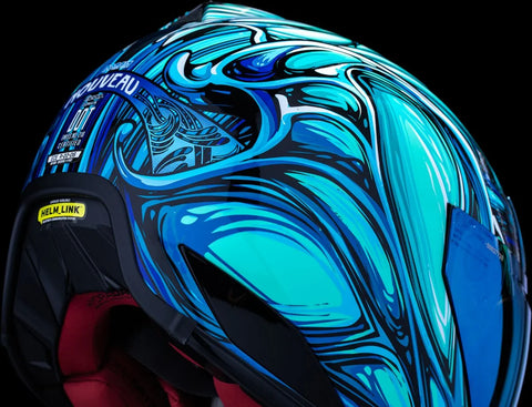ICON Domain Nouveau Full Face Helmet Blue