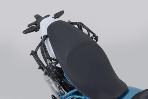 SW-Motech Legend Gear LC1 & LC 2 Side Bag System Black Edition — Royal Enfield Guerrilla