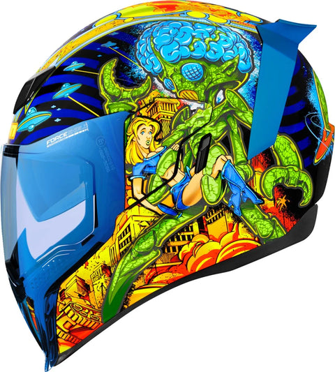 ICON Airflite Bugoid Blitz Helmet Blue