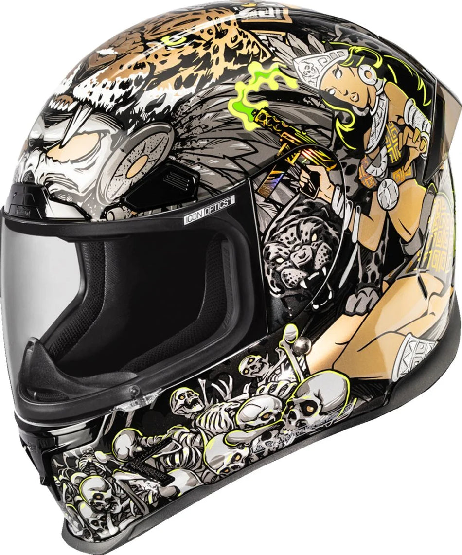 ICON Airframe Pro Aztec Nine Helmet Gold