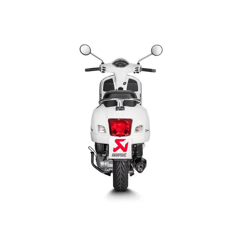 Akrapovic Slip-on Line Muffler Black Stainless Steel Carbon End Cap Vespa (S-VE125SO1-HZBL)