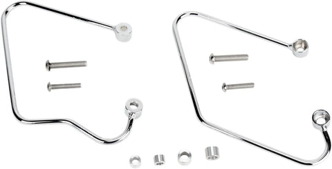 Cobra Saddlebag Support Brackets Chrome (02-6150)