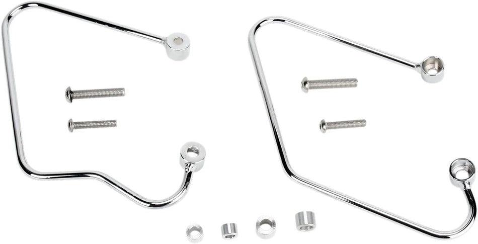 Cobra Saddlebag Support Brackets Chrome (02-6150)