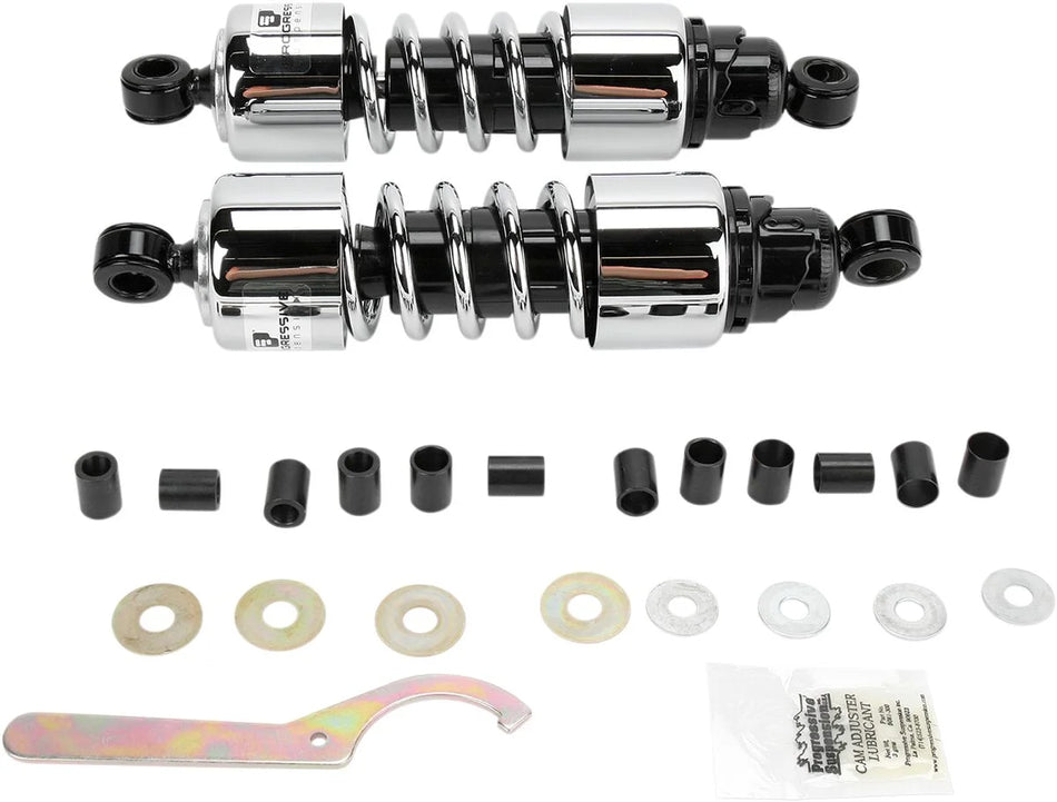 Progressive Suspension Chrome 412 Series Dual Shock 11.5"