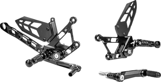 Gilles Tooling MUE2 Adjustable Rearset Black (MUE2-Y03-B)