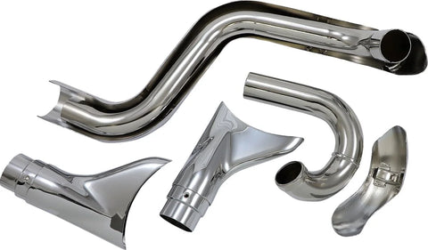 Cobra True Duals Exhaust System Chrome with Fishtail Tips (6987)