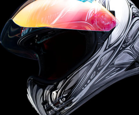 ICON Domain Nouveau Full Face Helmet Silver