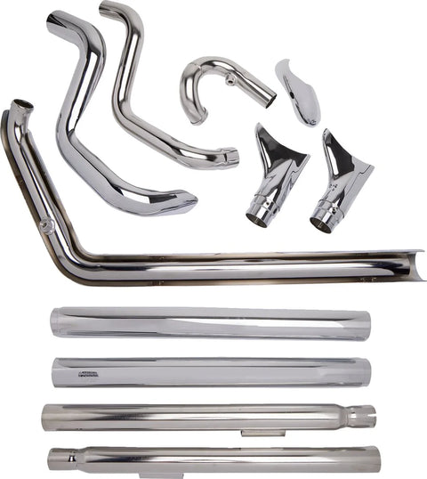 Cobra True Duals Exhaust System Chrome with Fishtail Tips (6989)