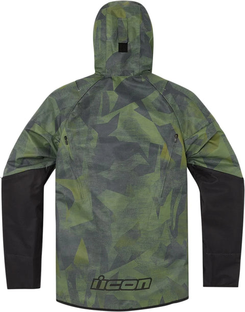 ICON Airform Battlescar Textile Jacket Green