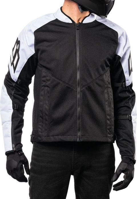 ICON Mesh AF CE Textile Jacket Black/White
