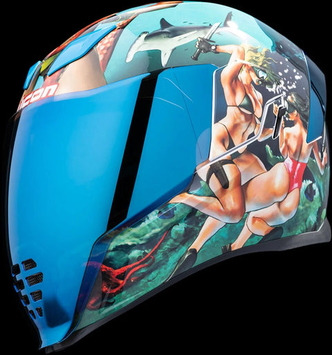 ICON Airflite Pleasuredome4 Helmet Blue