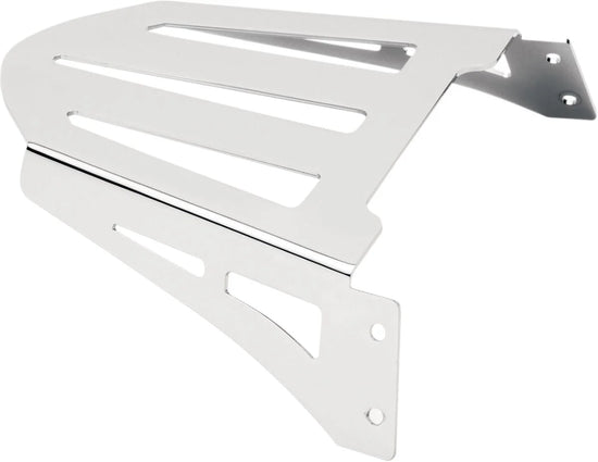 Cobra Laser Cut Sissy Bar Luggage Rack Chrome (02-3600)