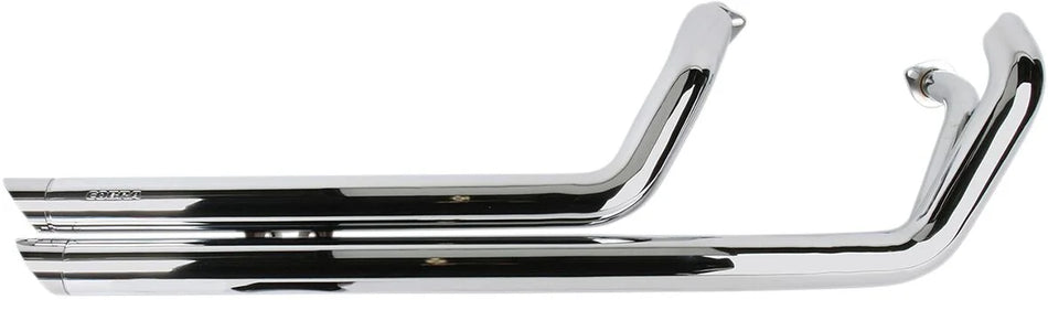 Cobra Speedster Street Rod Slash Down Exhaust System Chrome