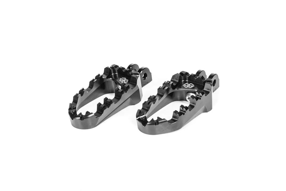 Gilles Tooling Pro-X Enduro Motorcycle Rider Footpegs Black (RGK-350-UF34-SET-B)
