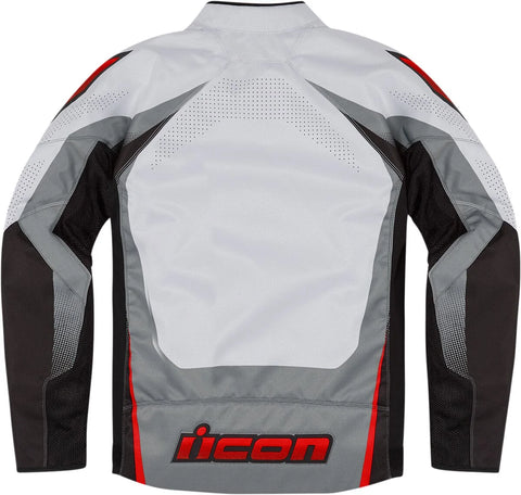 ICON Hooligan Ultrabolt Textile Jacket Red/Black/White