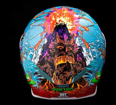 ICON Airform Dino Fury Helmet Blue