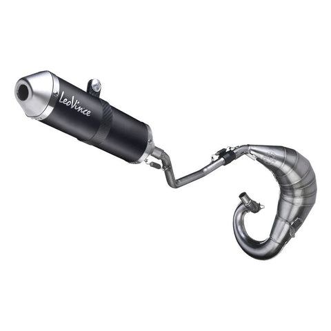 LeoVince X-Fight Black Edition Full Exhaust System SS Derbi