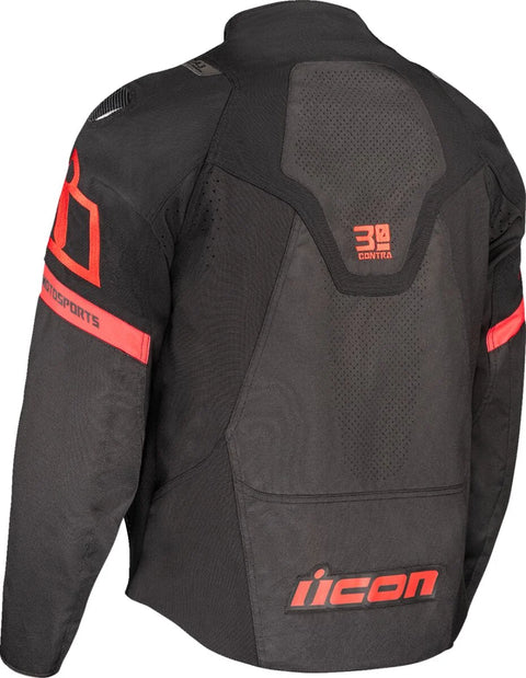ICON Contra 3 Hero Textile Jacket Black/Red