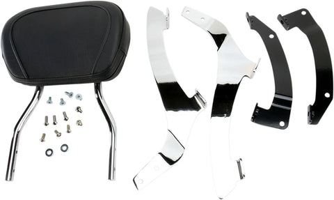 Cobra Tall Round Sissy Bar Chrome with Pad (02-7634)