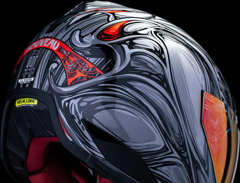 ICON Domain Nouveau Full Face Helmet Silver