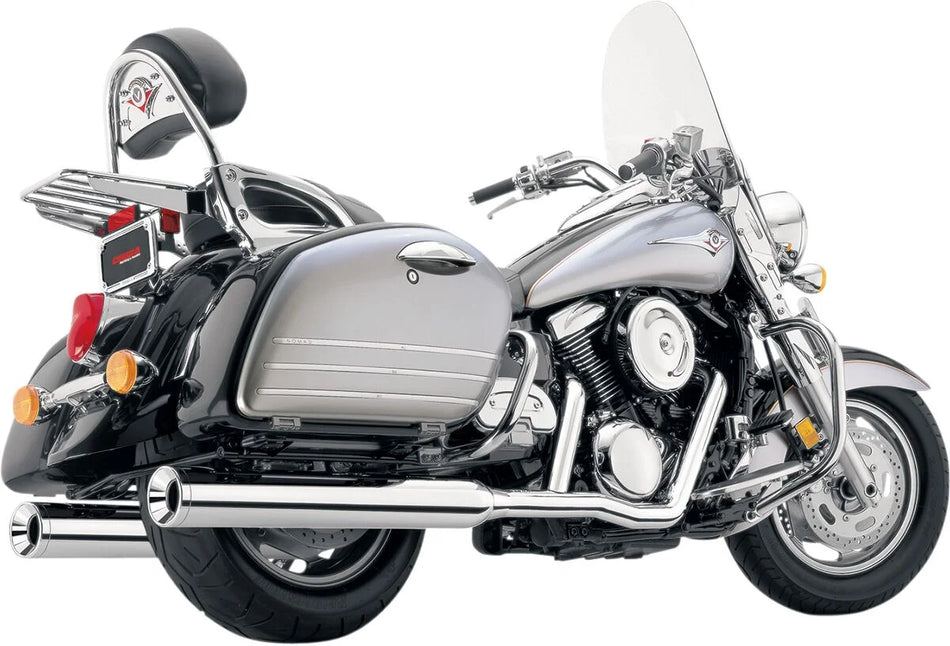 Cobra True Duals Classic Exhaust Systems Chrome with Billet Tips