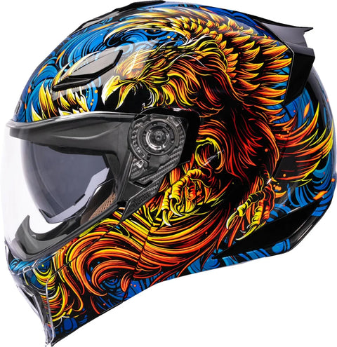 ICON Threshold Burn Birdie Burn Modular Helmet Blue