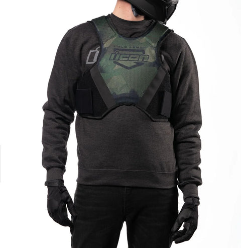 ICON Field Armor Softcore Vest Black/Camo Green