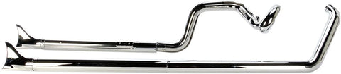 Cobra True Duals Exhaust System Chrome with Fishtail Tips (6988)