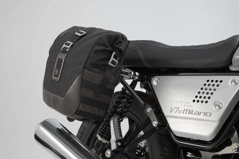 SW-Motech Legend Gear LC2 Side Bag System Brown Edition — Moto Guzzi (BC.HTA.17.595.20200)
