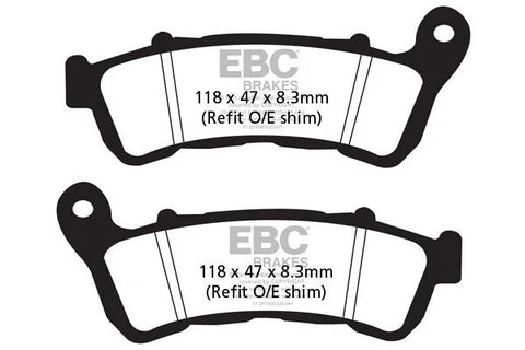 EBC Organic Front Brake Pads SFAC388