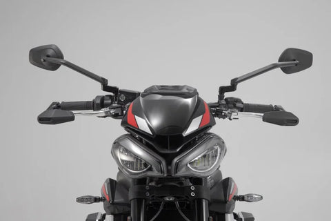 SW-Motech Lever Guards+wind Protect — Triumph Street Triple S / Street Triple R