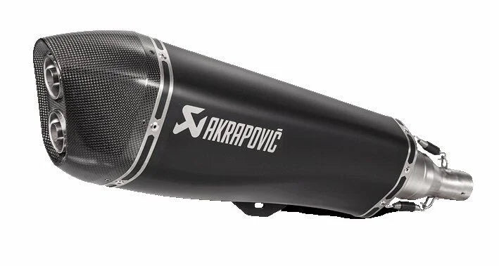 Akrapovic Slip-on Line Muffler Black Stainless Steel Carbon End Cap Multi-Fit