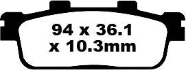 EBC Organic Front & Rear Brake Pads SFA427