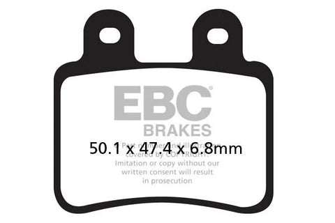 EBC Organic Front & Rear Brake Pads SFAC350