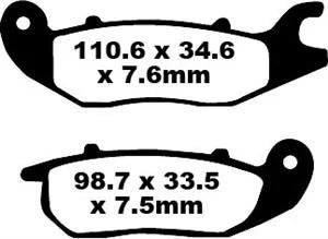 EBC Organic Front Brake Pads Honda ANF 125 SFA375
