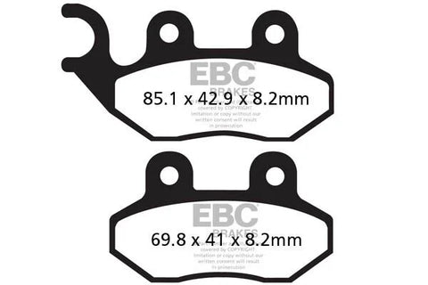 EBC Sintered Metal Front & Rear Brake Pads SFA264HH