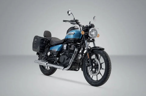 SW-Motech Legend Gear LC2 Side Bag System Brown Edition — Royal Enfield Meteor