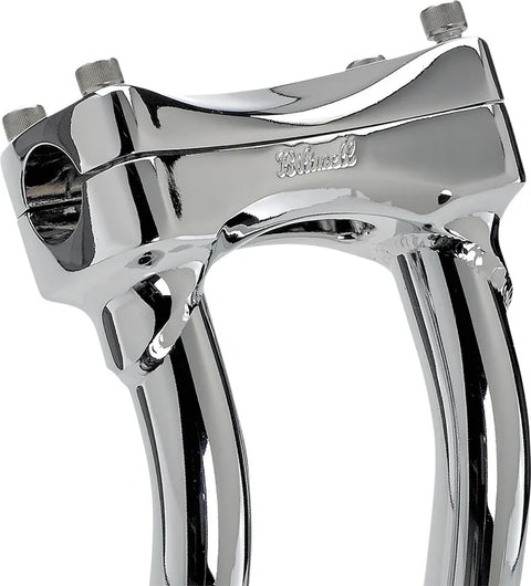 Biltwell Chrome 12" Oversized Murdock Pullback Risers
