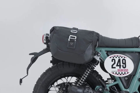 SW-Motech Legend Gear LC1 & LC 2 Side Bag System Black Edition — Royal Enfield Bear
