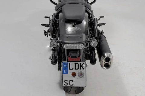 SW-Motech Legend Gear LC1 & LC 2 Side Bag System Black Edition — Honda Rebel