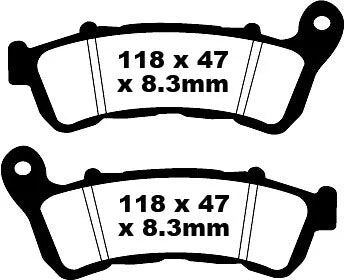 EBC Sintered Metal Front Brake Pads SFA388HH